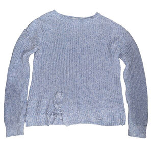 Children’s Place Girls Lace-up sweater size 7/8 - Blue